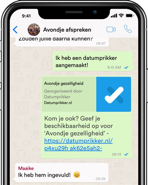 datumprikker whatsapp maken|Datumprikker maken